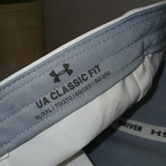 UNDER ARMOUR STORM DRIVER  GOLF BASEBALL CAP, WHITE, CLASSIC FIT - Picture 4 of 6